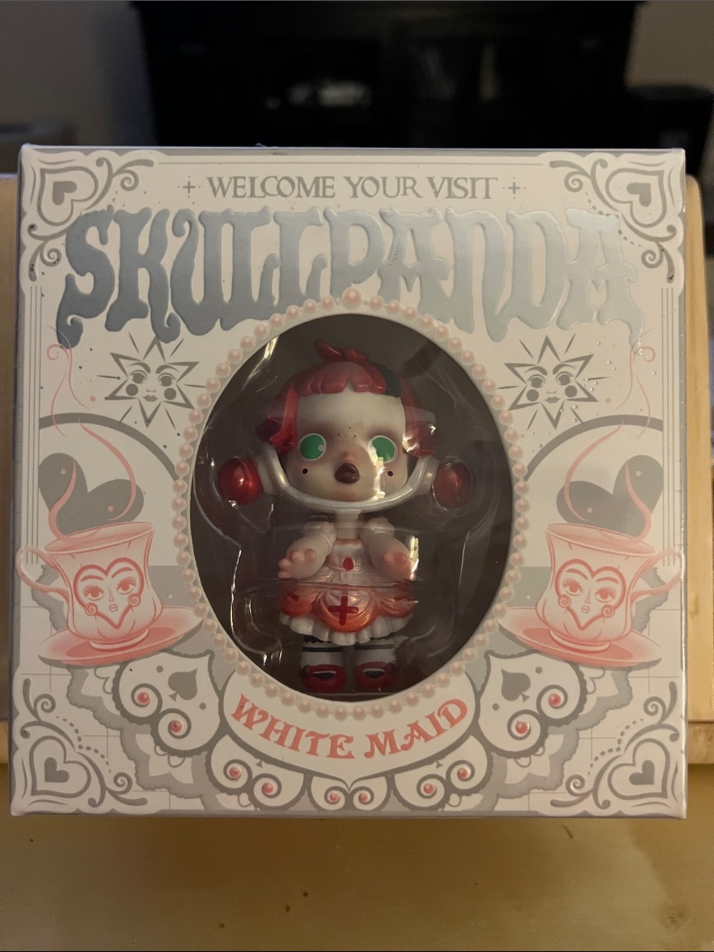 Skullpanda White Maid Figure Designer Collectible